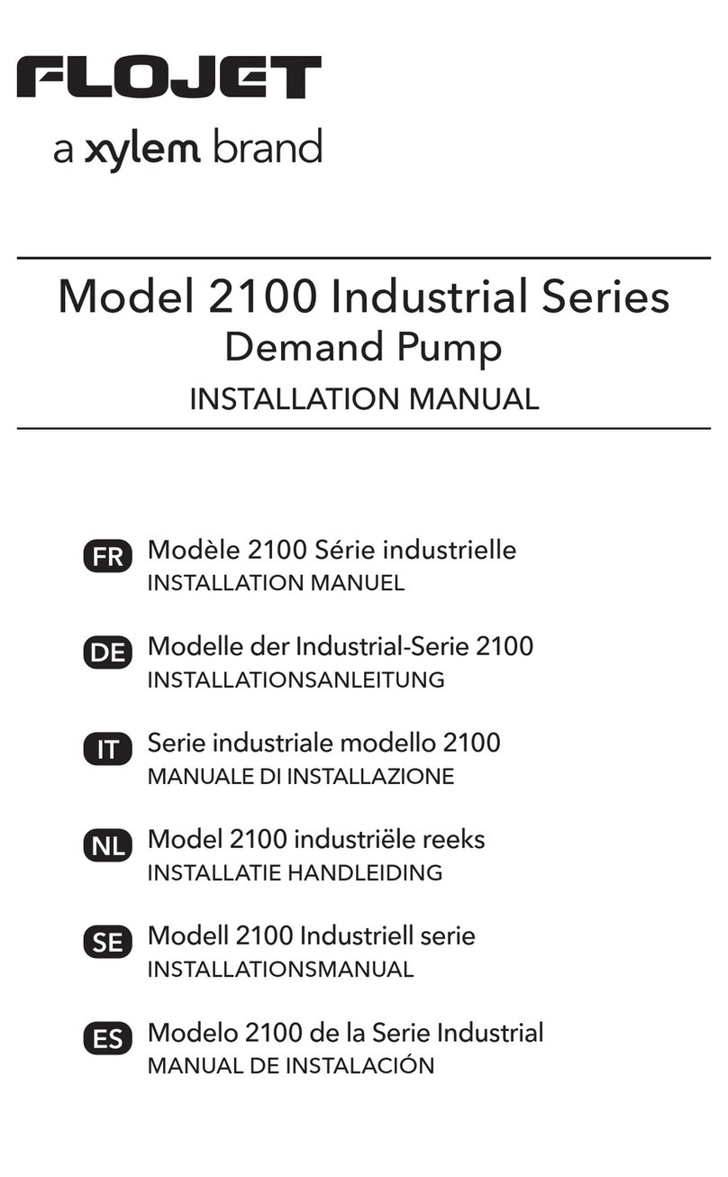 Xylem FLOJET Industrial 2100 User manual