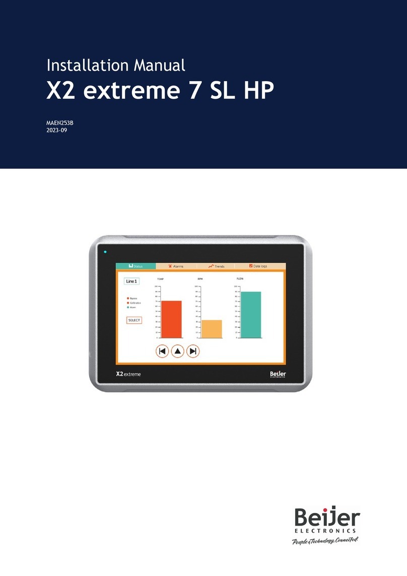 Beijer Electronics X2 control User manual