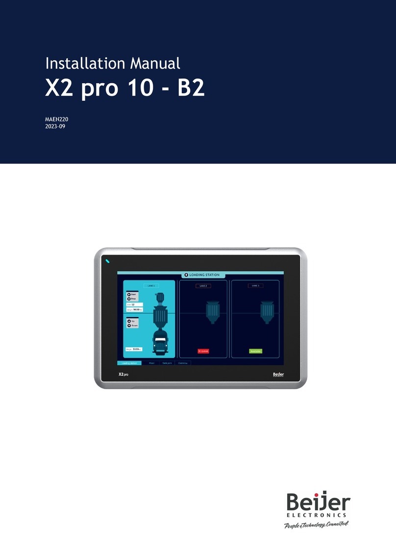 Beijer Electronics X2 pro 10 - B2 User manual