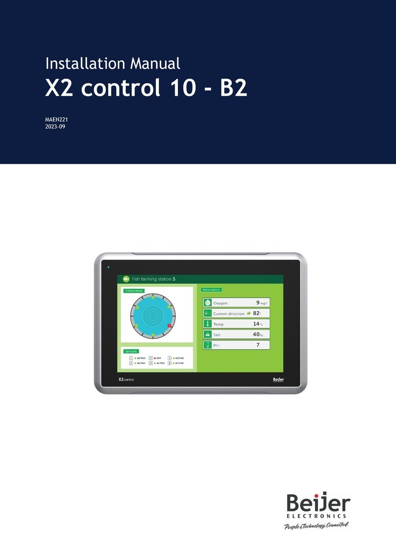 Beijer Electronics X2 control 10 - B2 installation manual