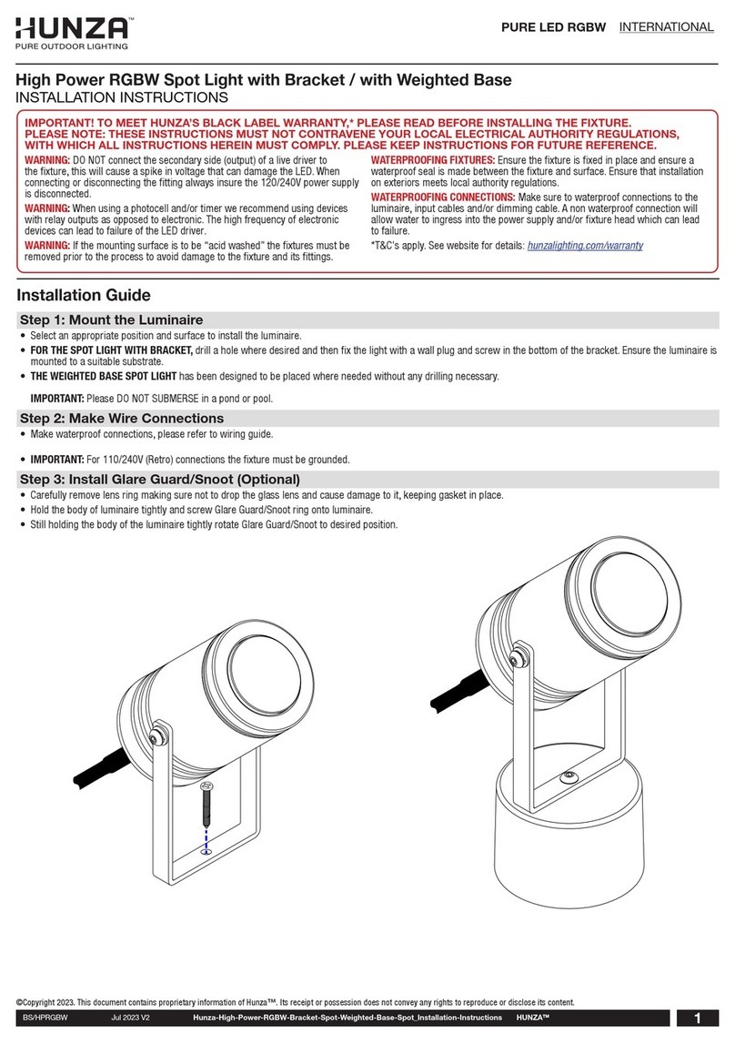 Hunza High Power RGBW User manual