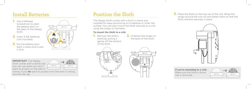 Project Nursery Sleepy Sloth quick start guide