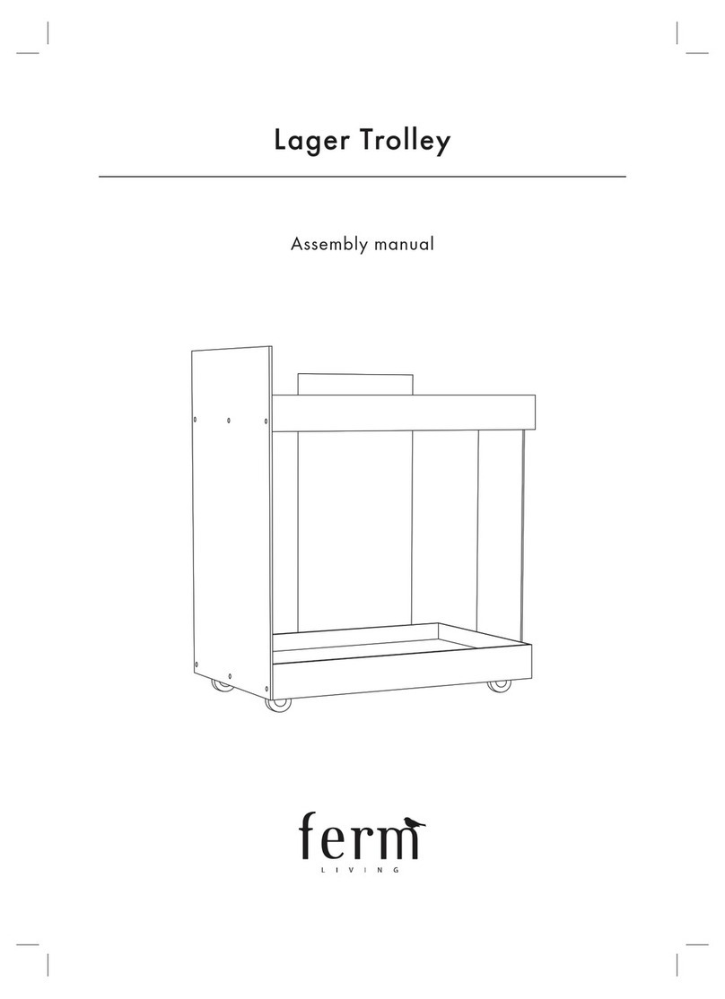 ferm living Lager Trolley Assembly manual