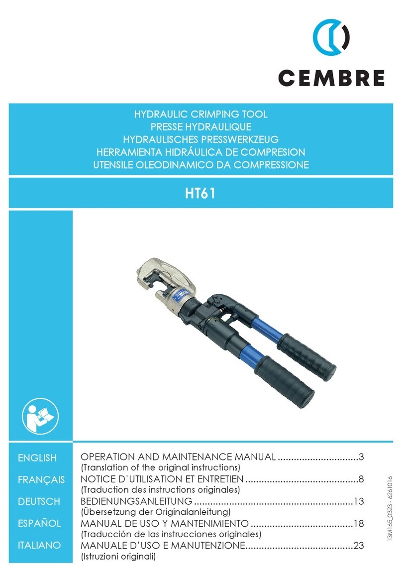 Cembre HT61 User manual