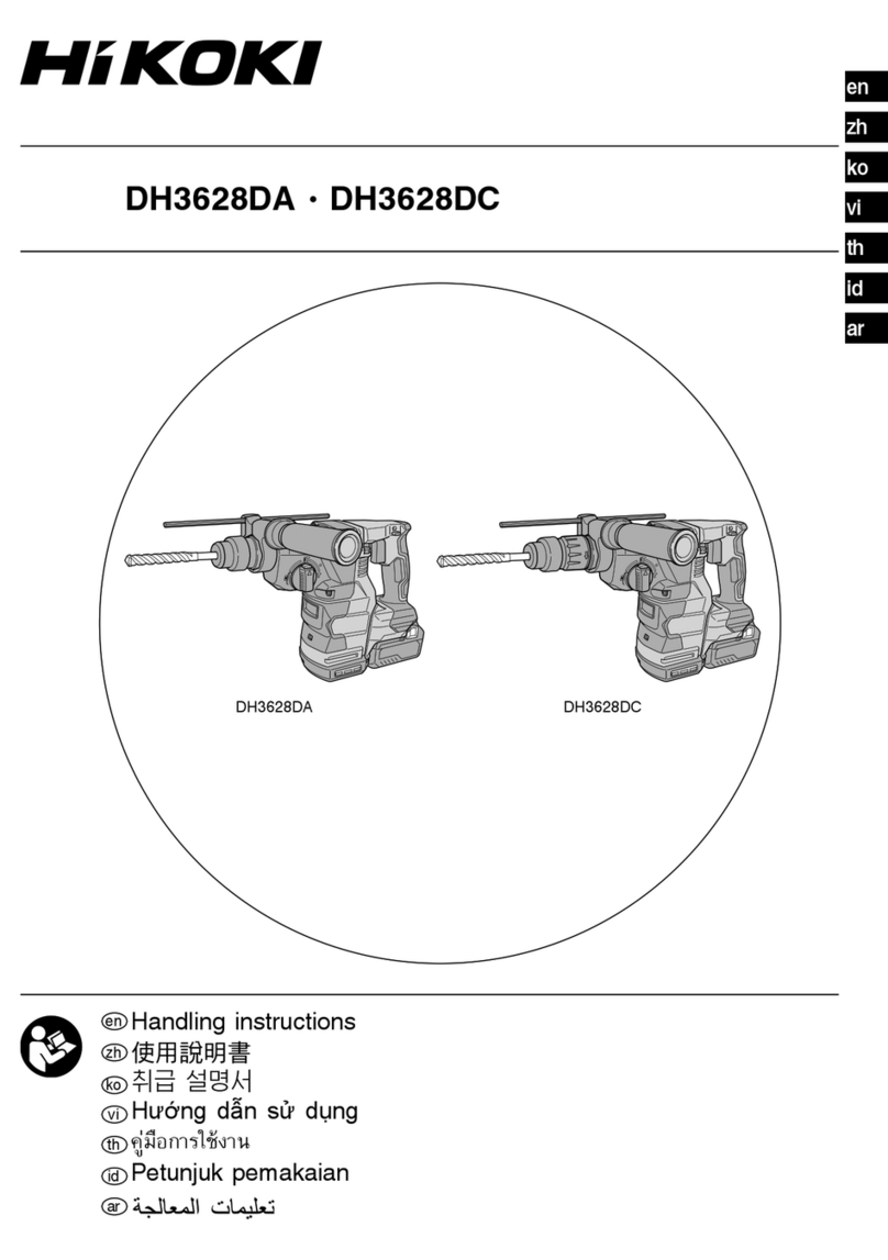 HIKOKI DH3628DA Handling instructions