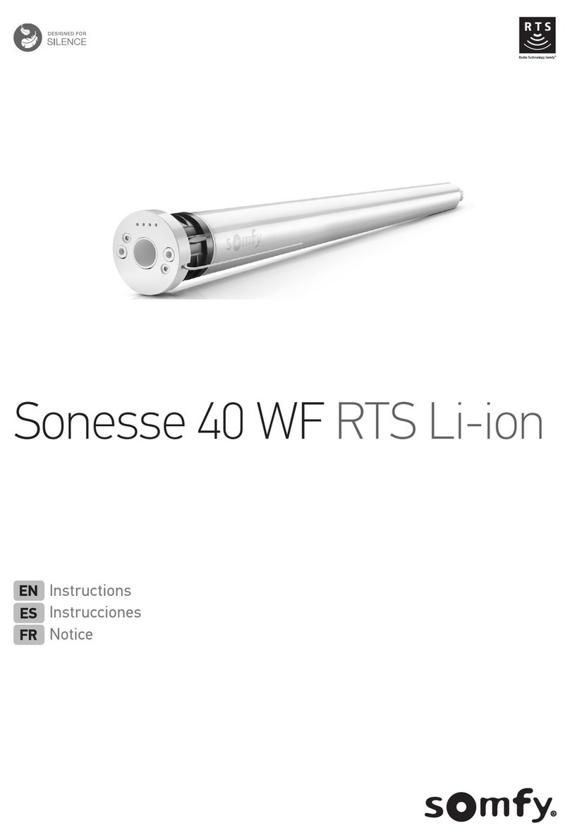 SOMFY Sonesse 40 WF RTS Li-ion User manual