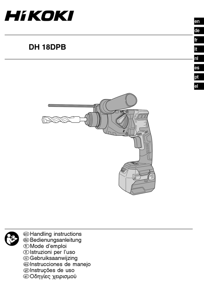 HIKOKI DH18DPB User manual HIKOKI DH18DPB User manual