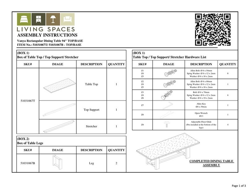 Living Spaces 51031067T User manual