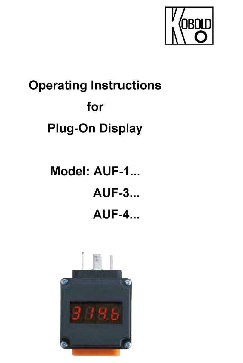 Kobold AUF-1 series User manual Kobold AUF-1 series User manual