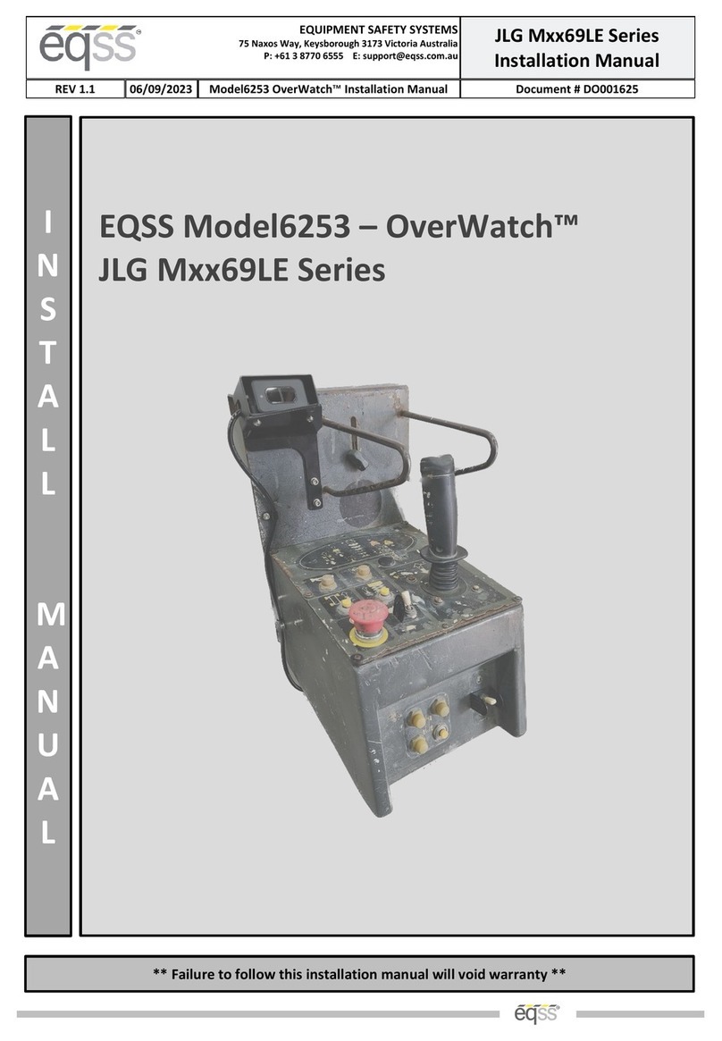 eqss OverWatch JLG M 69LE Series Install manual
