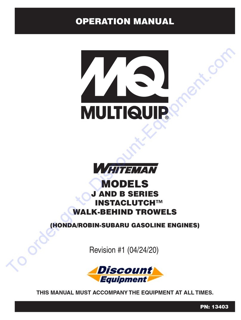 MULTIQUIP WHITEMAN INSTACLUTCH J Series Operation manual MULTIQUIP WHITEMAN INSTACLUTCH J Series Operation manual