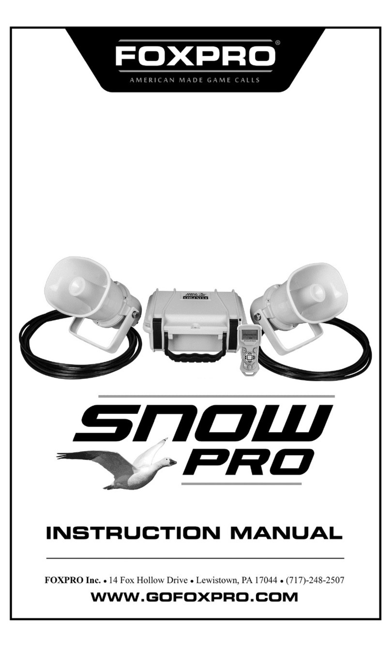Foxpro SNOWPRO instruction manual