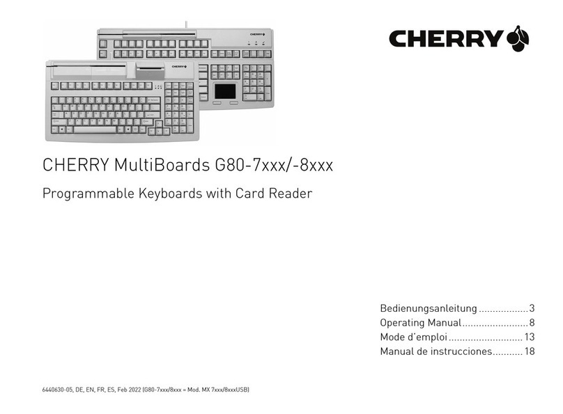 Cherry G80-7 SERIES User manual