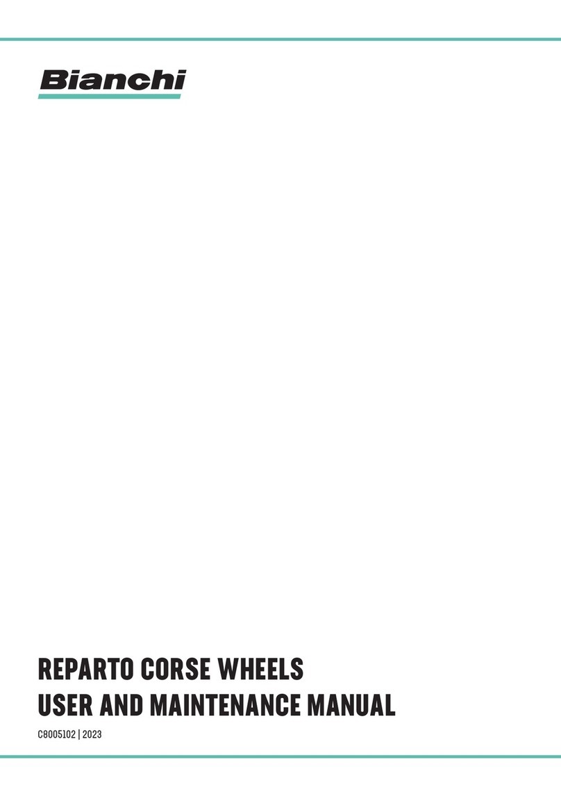 Bianchi REPARTO CORSE WHEELS User and maintenance manual