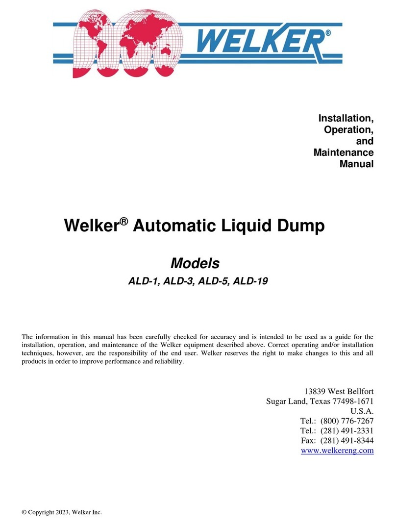 Welker ALD-1 Installation, operation and maintenance manual