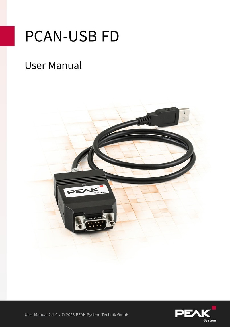 Peak PCAN-USB FD User manual Peak PCAN-USB FD User manual