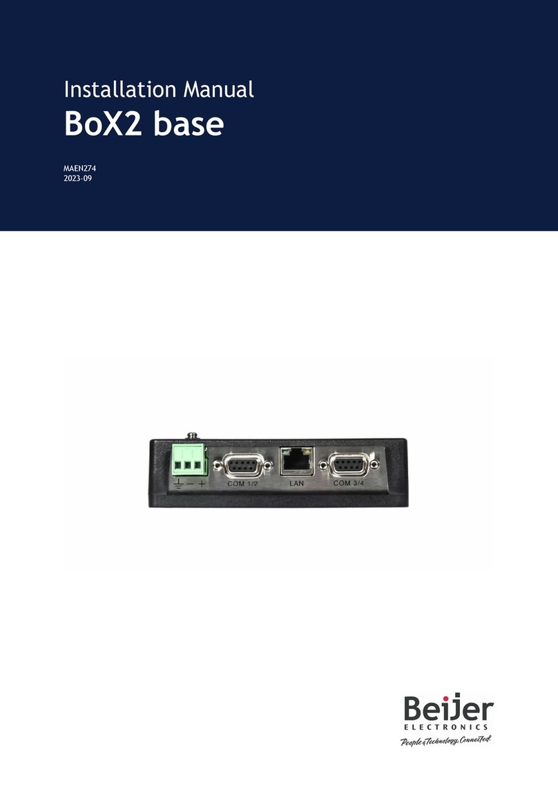 Beijer Electronics BoX2 extreme installation manual