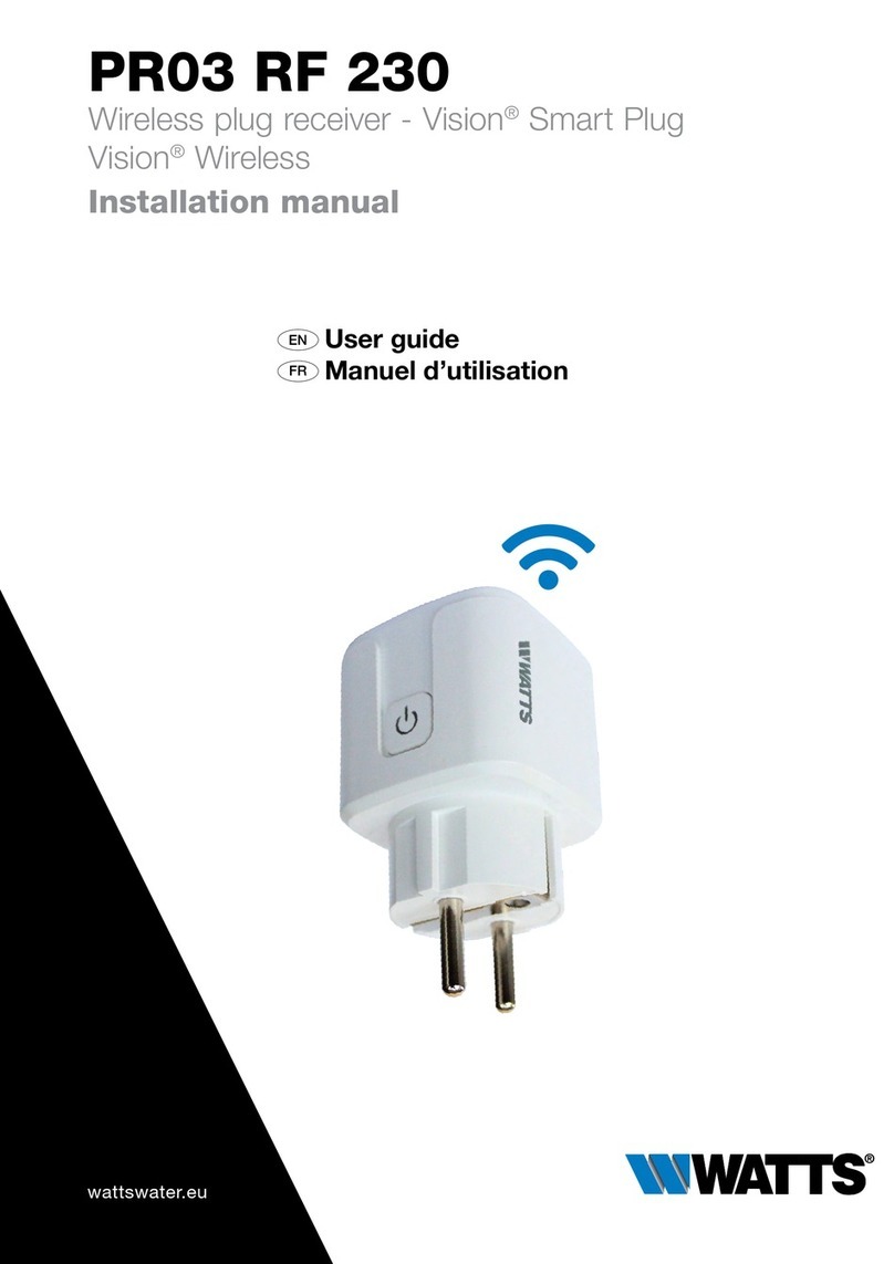 Watts Vision Smart Plug PR03 RF 230 User manual