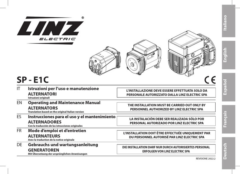 Linz electric SP-E1C Operating and maintenance manual