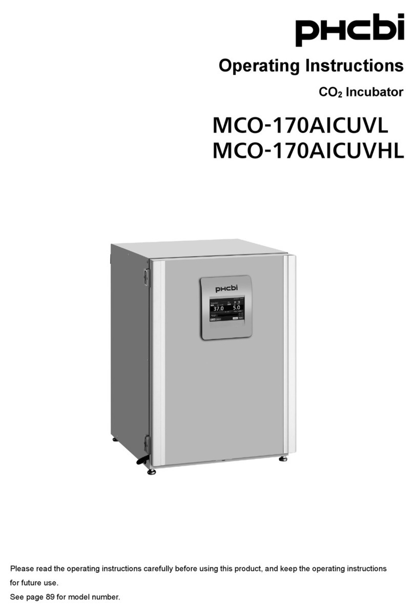 Phcbi MCO-170AICUVL operating instructions