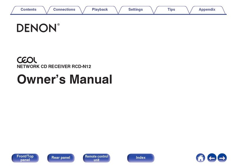 Denon CEOL RCD-N12 owner's manual