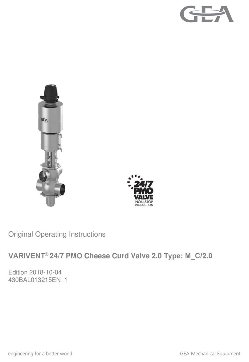 GEA VARIVENT 24/7 PMO Original operating instructions