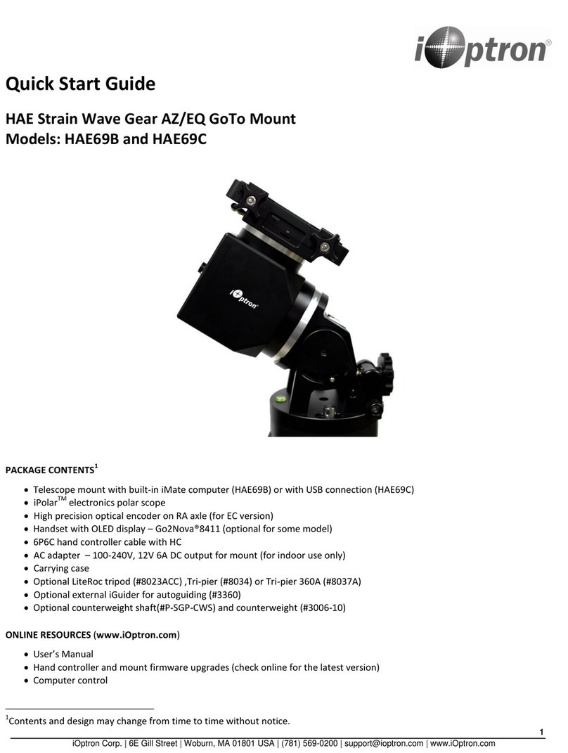 iOptron HAE69B User manual