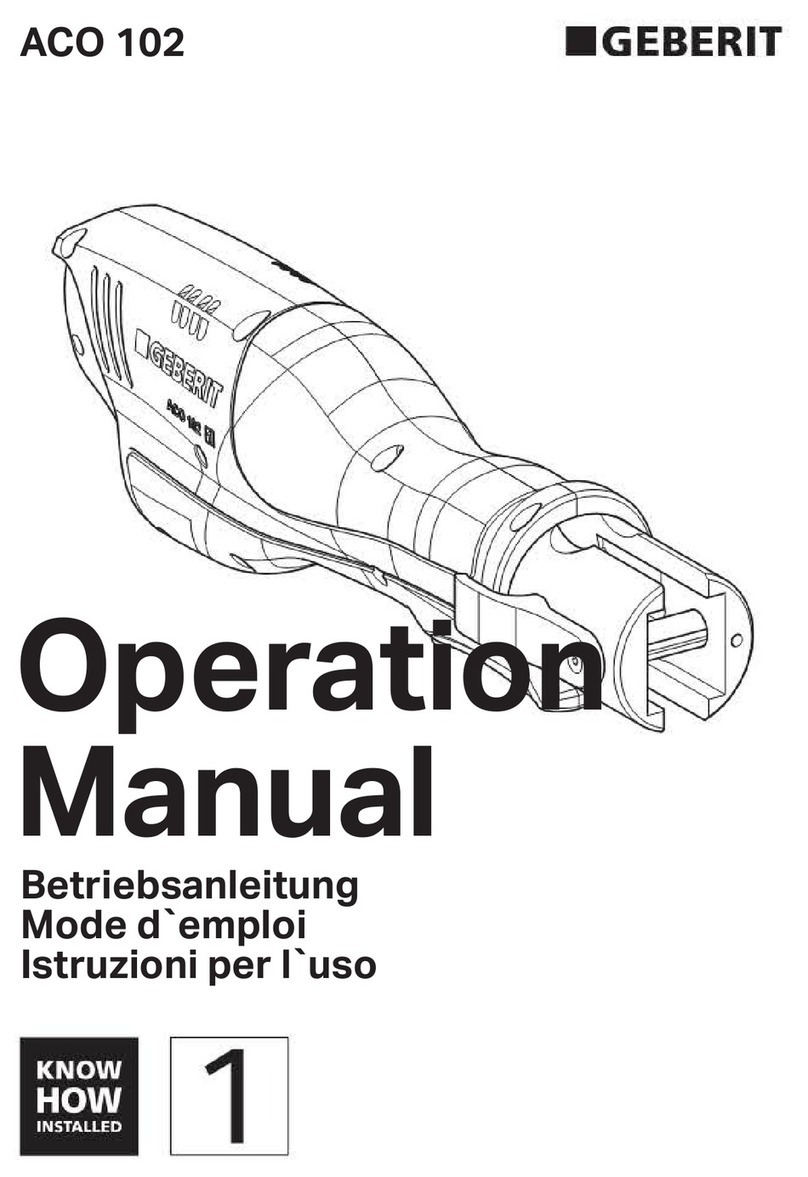 Geberit ACO 102 Operation manual