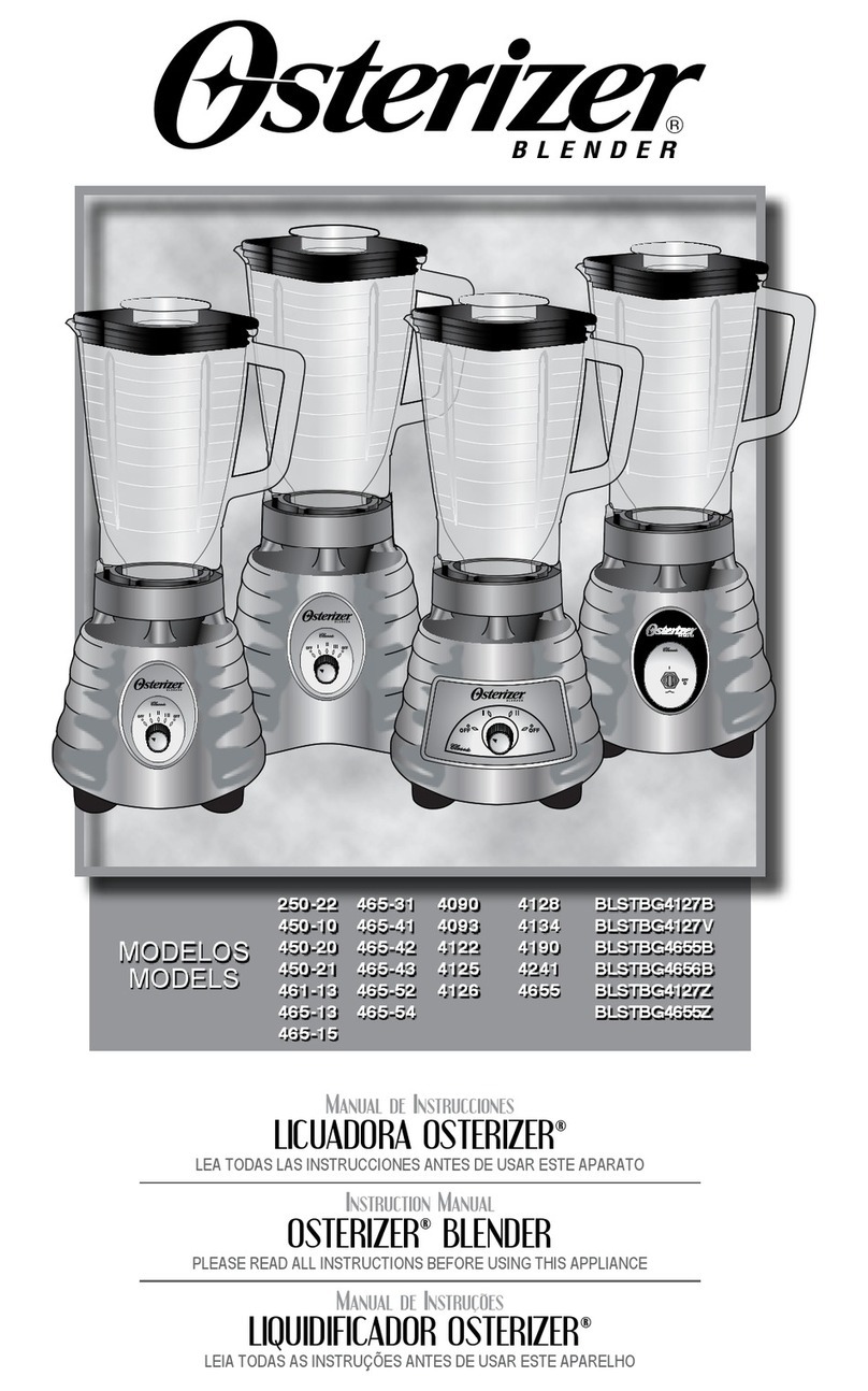 Osterizer BLSTBG4127B User manual