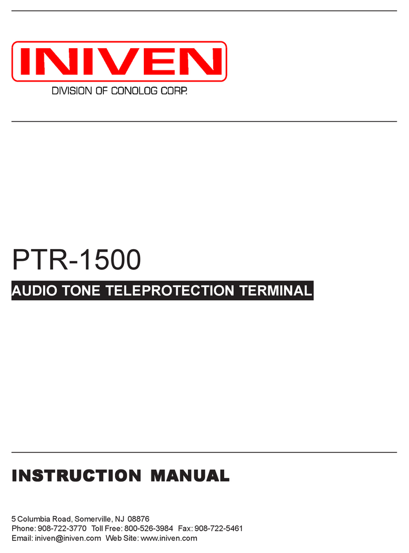 Iniven PTR-1500 instruction manual