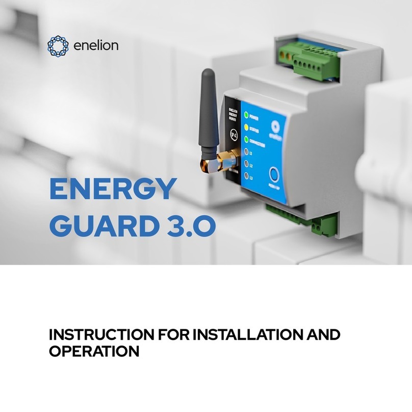 Enelion ENERGY GUARD 3.O Instructions for installation and operation