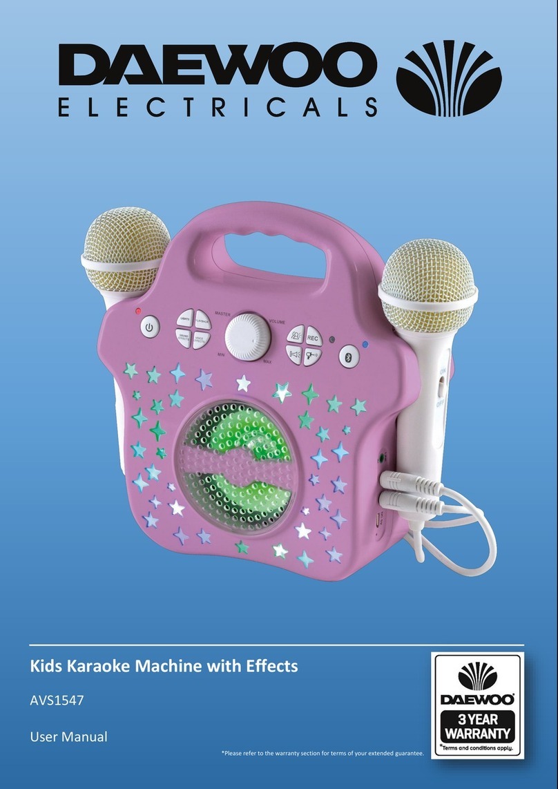 DAEWOO ELECTRONICS AVS1547 user manual