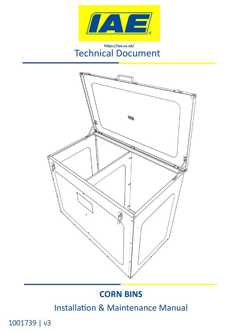 IAE CORN BINS Installation & maintenance manual