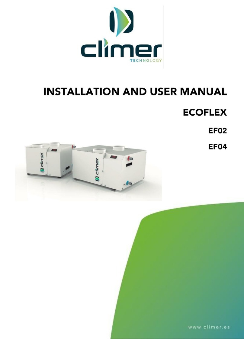 Climer ECOFLEX EF02 Installation and user manual