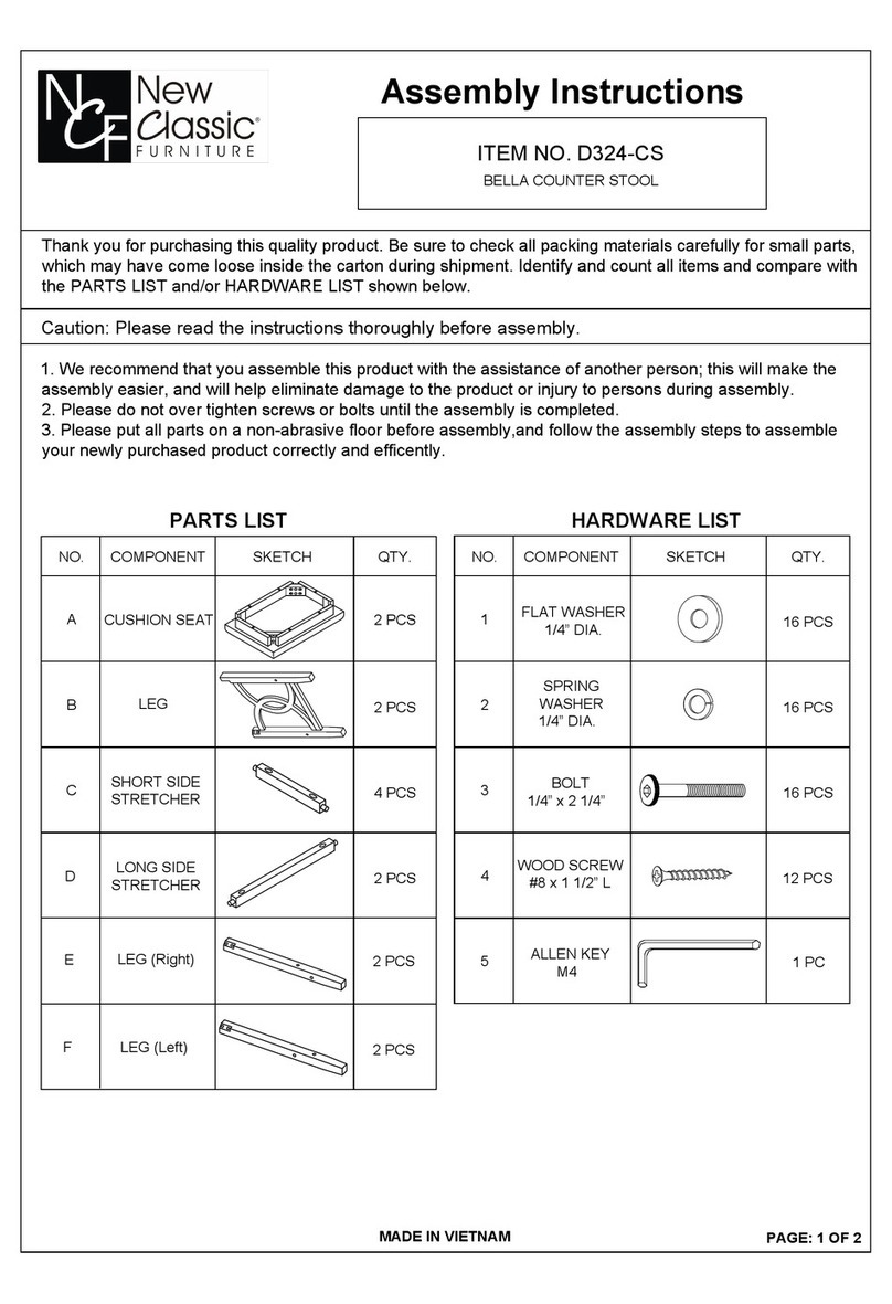 New Classic Furniture D324-CS Assembly instructions