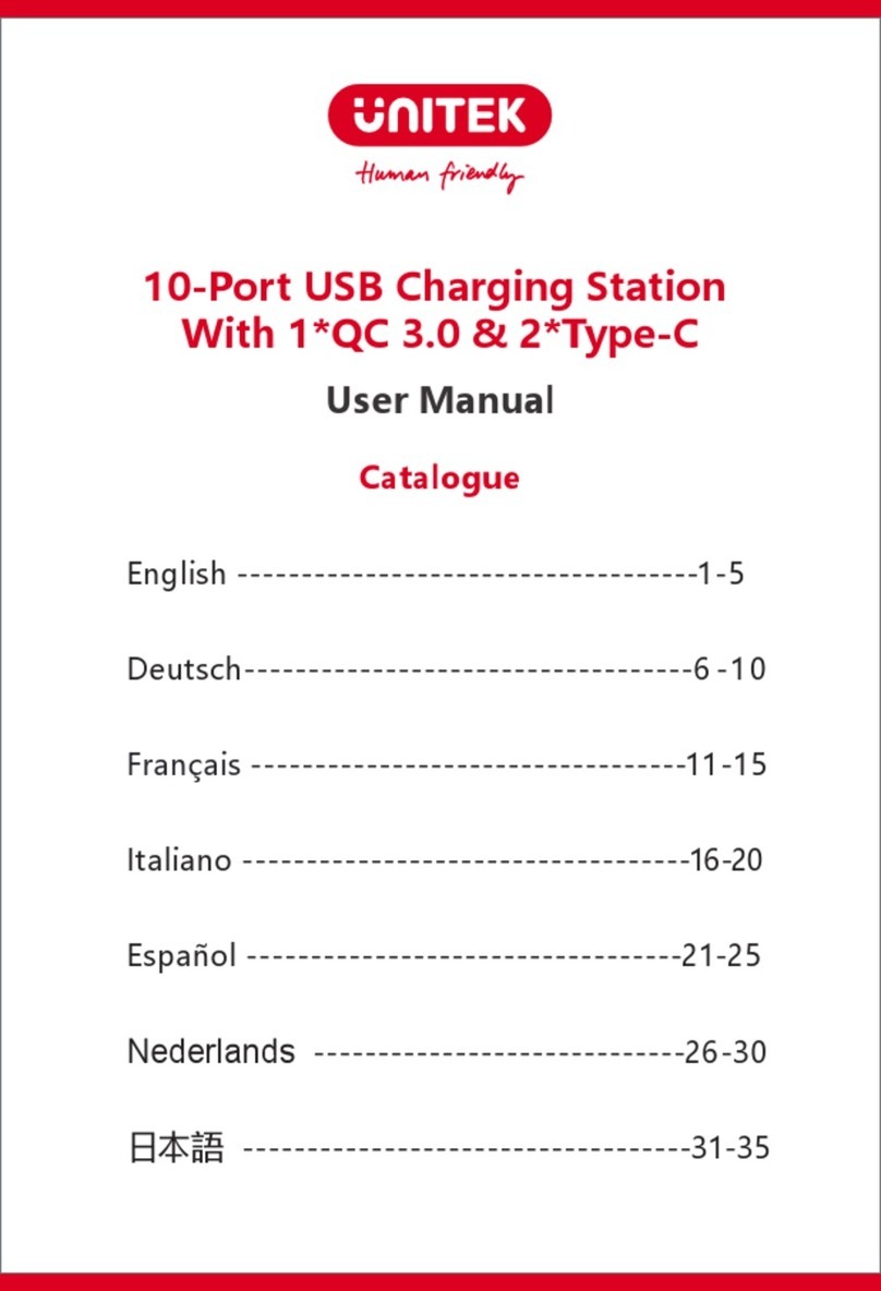 Unitek Y-2189I user manual