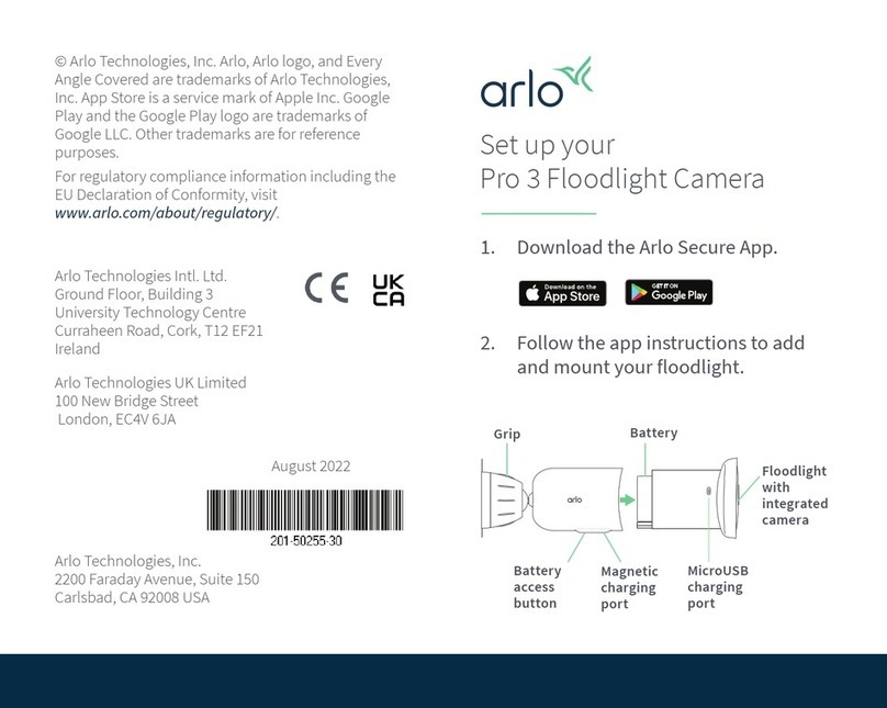Arlo Pro 3 quick start guide