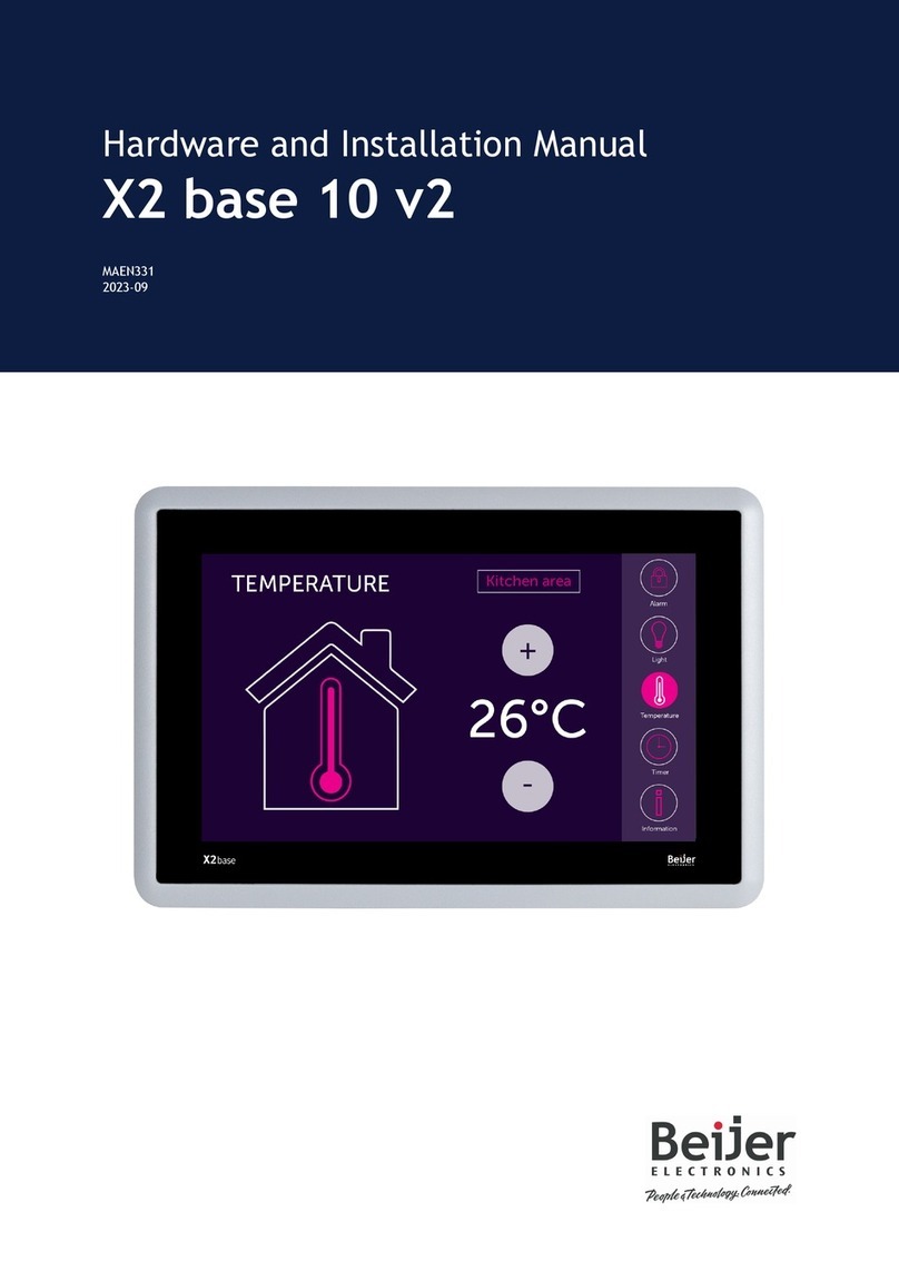 Beijer Electronics X2 base 10 v2 Hardware and installation manual