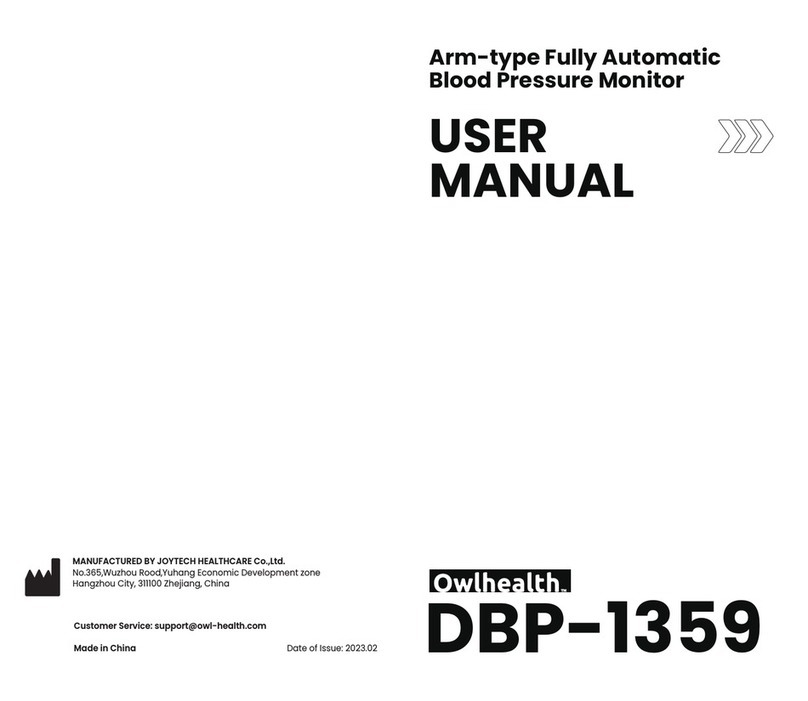 JOYTECH Owlhealth DBP-1359 User manual