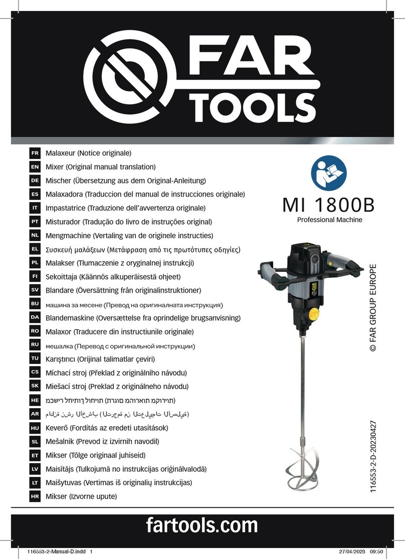 Far Tools MI 1800B Original manual translation
