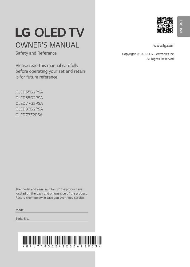 LG OLED77G2PSA User manual