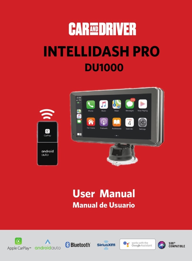 Car and Driver INTELLIDASH PRO user manual