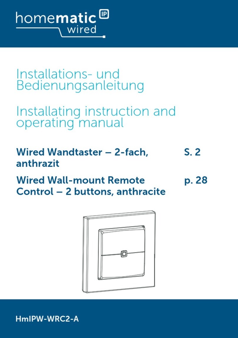 Homematic IP HmIPW-WRC2-A Instructions and operating manual