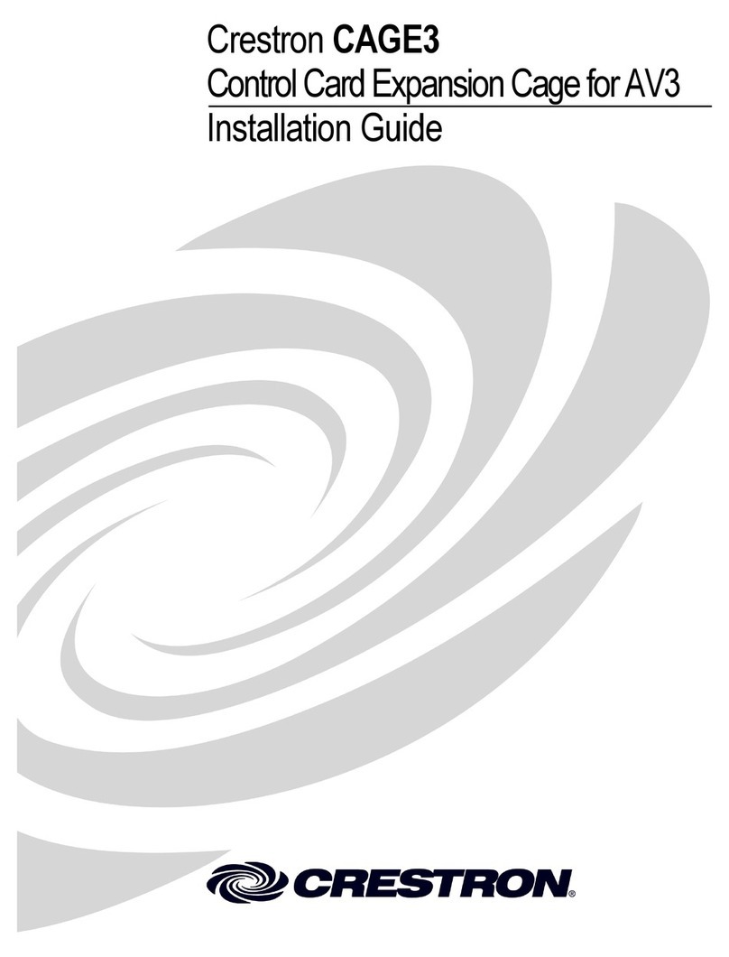 Crestron CAGE3 installation guide