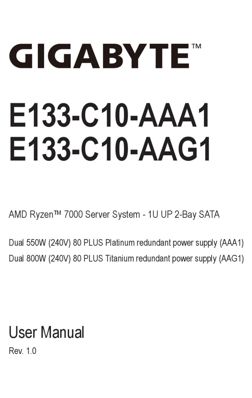 Gigabyte E133-C10-AAA1 User manual