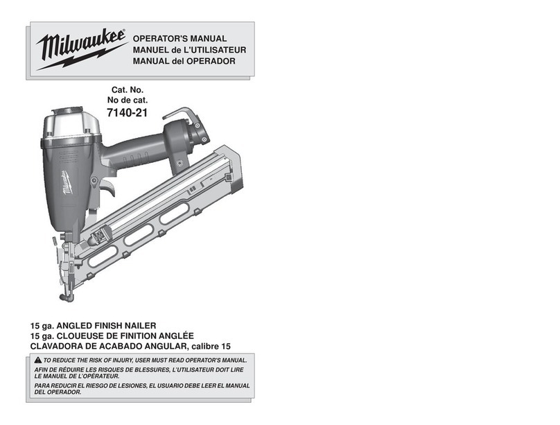 Milwaukee 7140-21 Operator's manual
