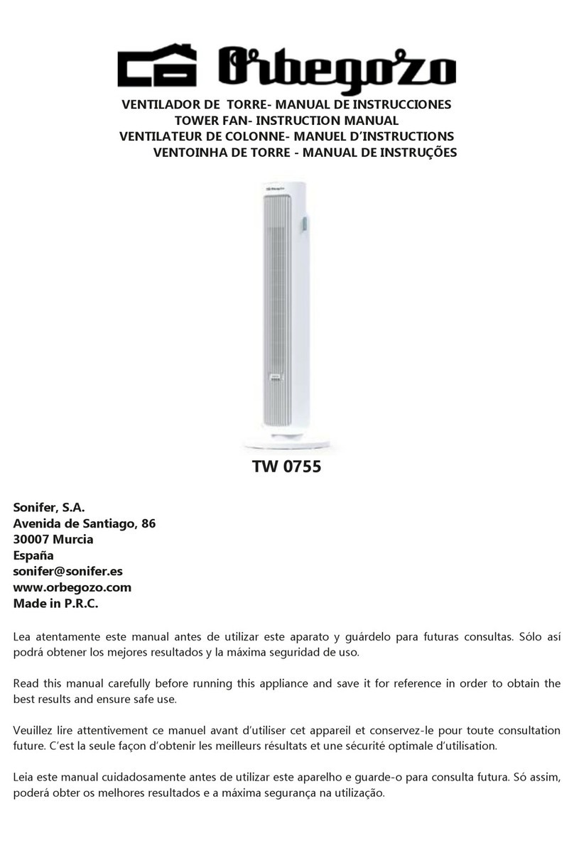 Orbegozo TW 0755 User manual