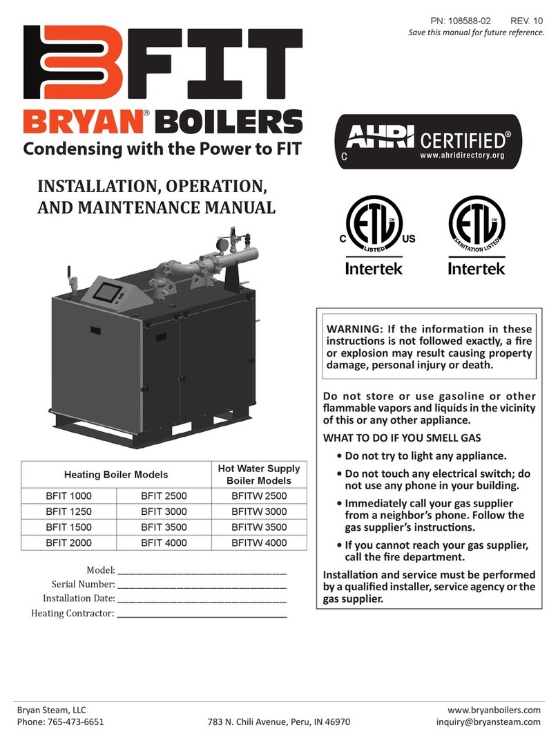 Bryan Boilers BFIT 1000 User manual