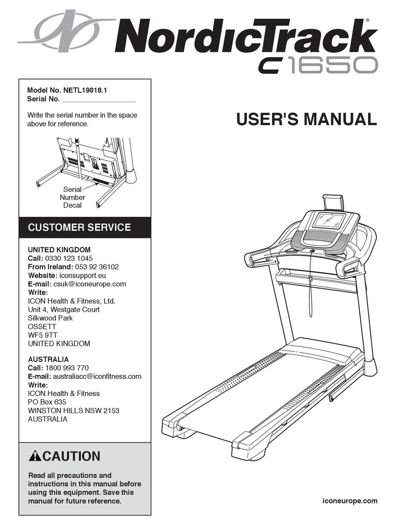 ICON NordicTrack C1650 User manual