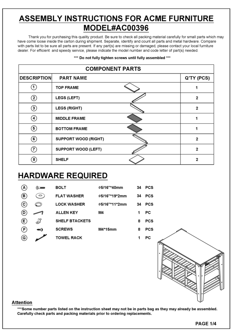 Acme Furniture AC00396 Assembly instructions